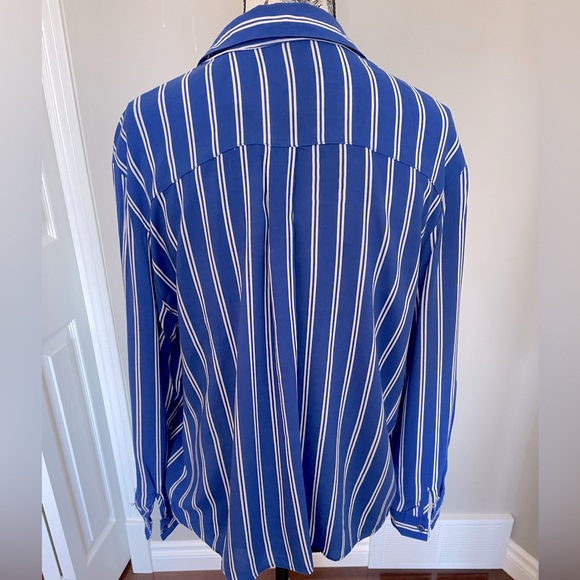 Grand & Greene Striped Button Down Tie Up - Picture 2 of 5